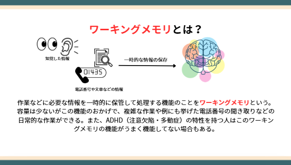 ワーキングメモリとは？
